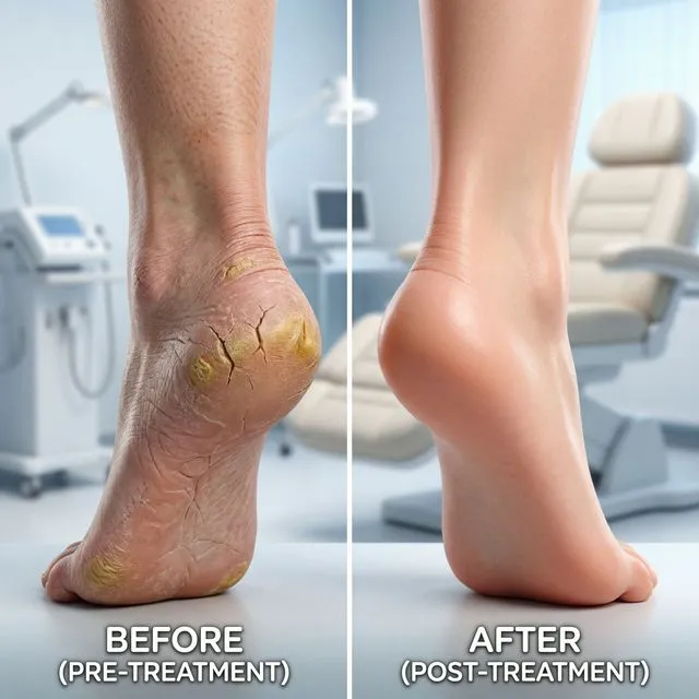Plantar Wart Removal before and after clinical results