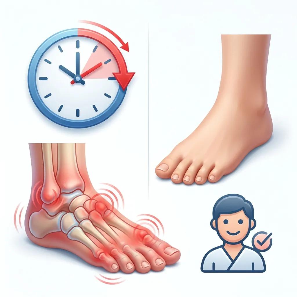 Same Day Podiatrist before and after clinical results