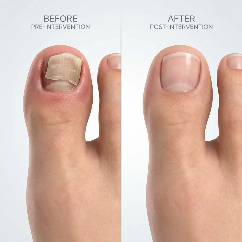 Toenail Falling Off Doctor before and after clinical results