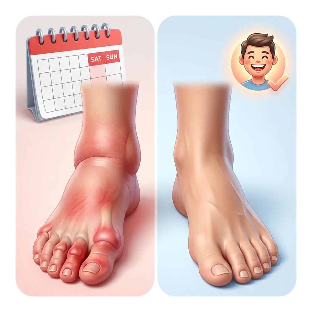 Weekend Podiatrist before and after clinical results