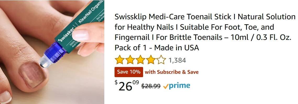 Swissklip Medi Care Toenail Stick