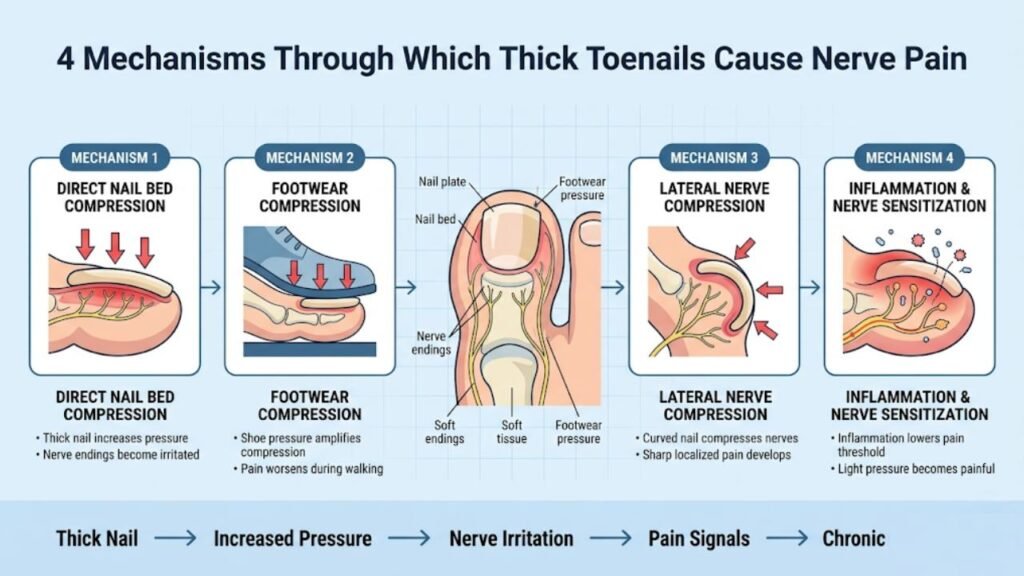 When Thick Toenails Cause Nerve Pain 2 4 Mechanisms Through Which Thick Toenails Cause Nerve Pain