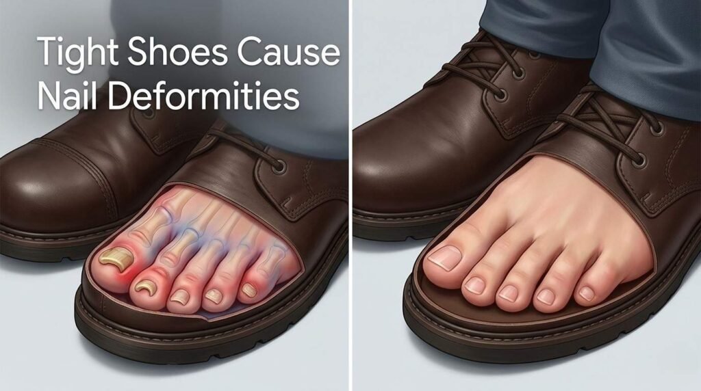 Current image: Can Tight Shoes Cause Nail Deformities