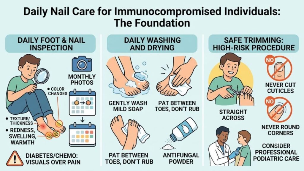 Daily Nail Care for Immunocompromised Individuals: The Foundation