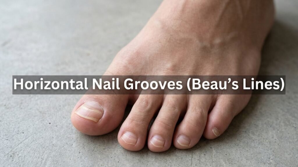 Current image: Horizontal Nail Grooves (Beau&rsquo;s Lines) Causes