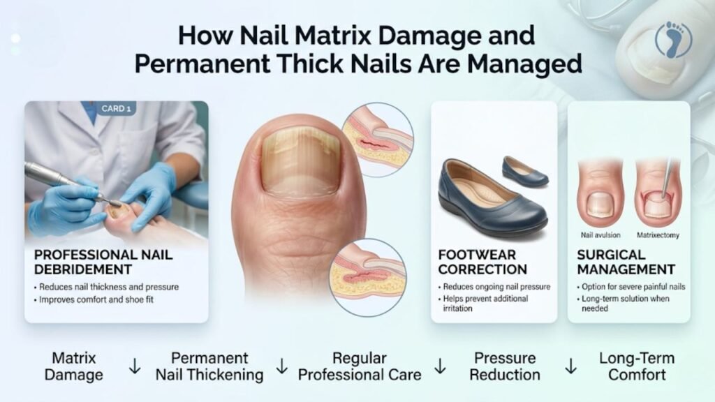 How Nail Matrix Damage and Permanent Thick Nails Are Managed