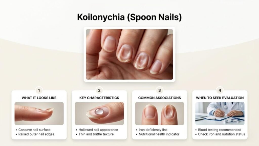 Koilonychia (Spoon Nails) &mdash; Iron and Nutritional Signal