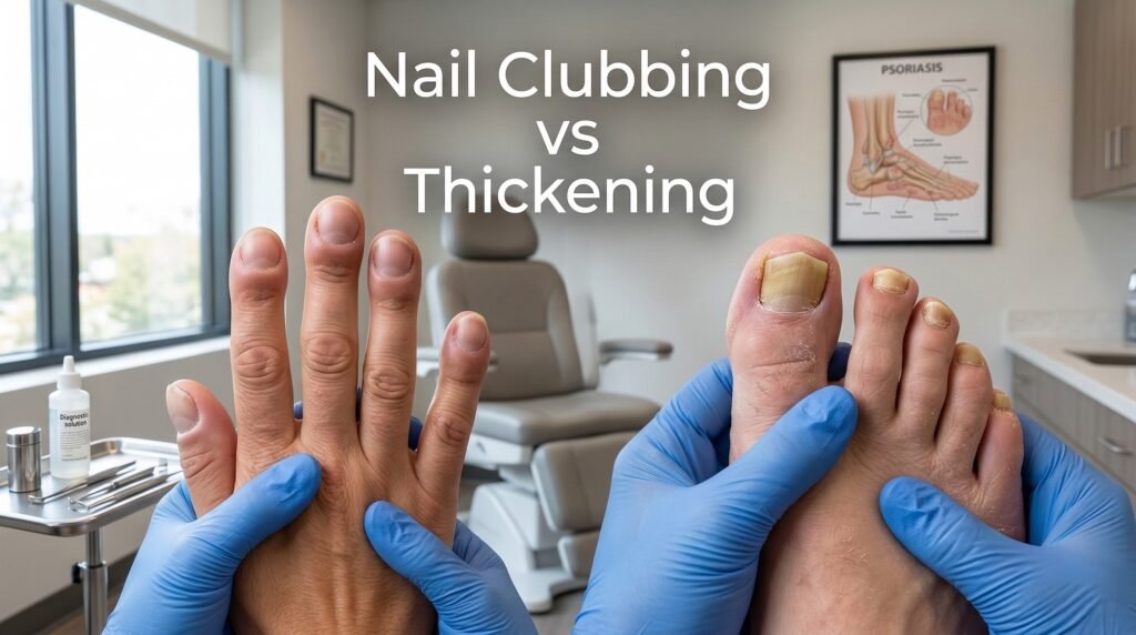 Nail Clubbing vs Thickening - Key Differences 1 Current image: Nail Clubbing vs Thickening - Key Differences