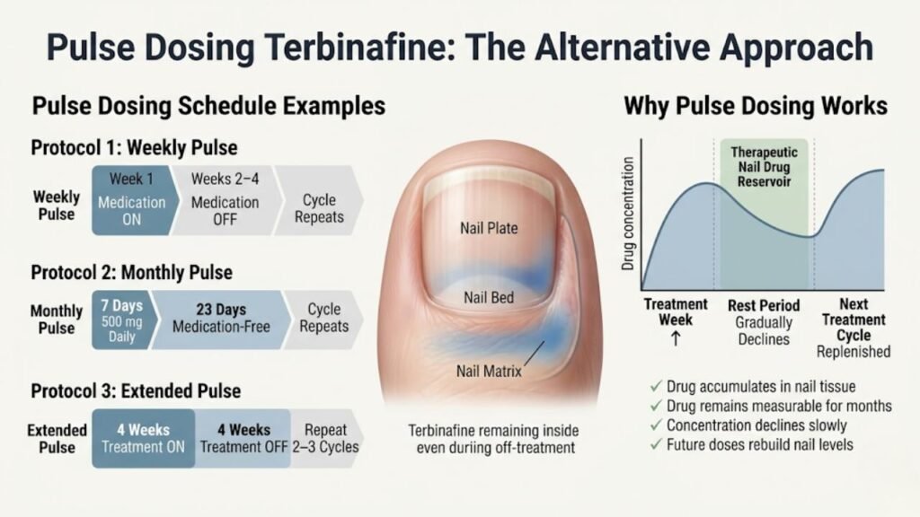 Pulse Dosing vs Continuous Terbinafine 2 Pulse Dosing Terbinafine: The Alternative Approach