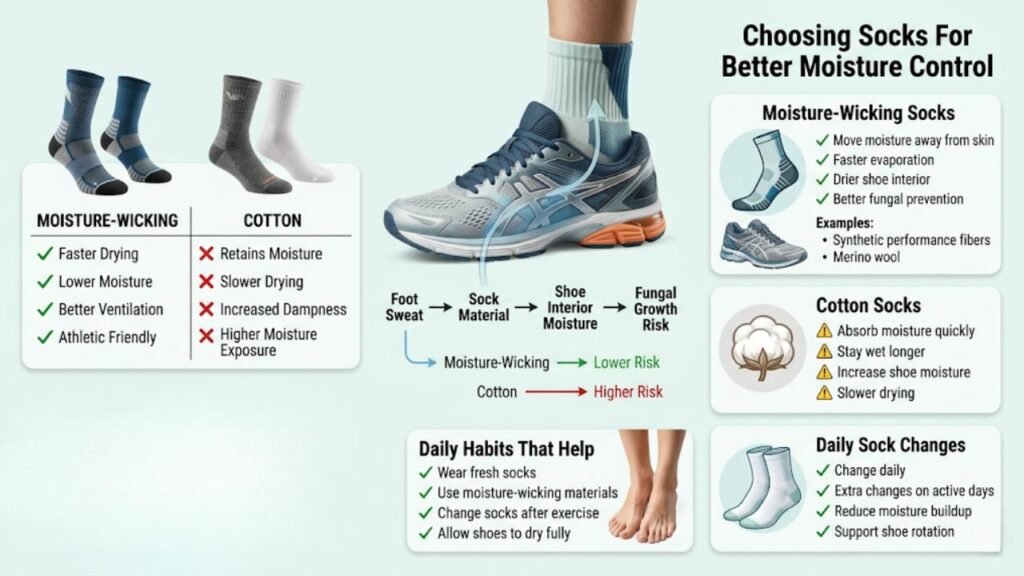 Shoe Rotation Strategy to Prevent Fungus 3 Socks: The Interface Between Foot and Shoe
