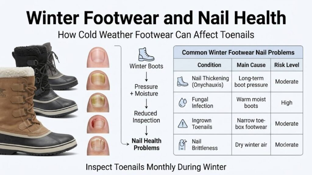 Specific Winter Footwear and Nail Health Problems