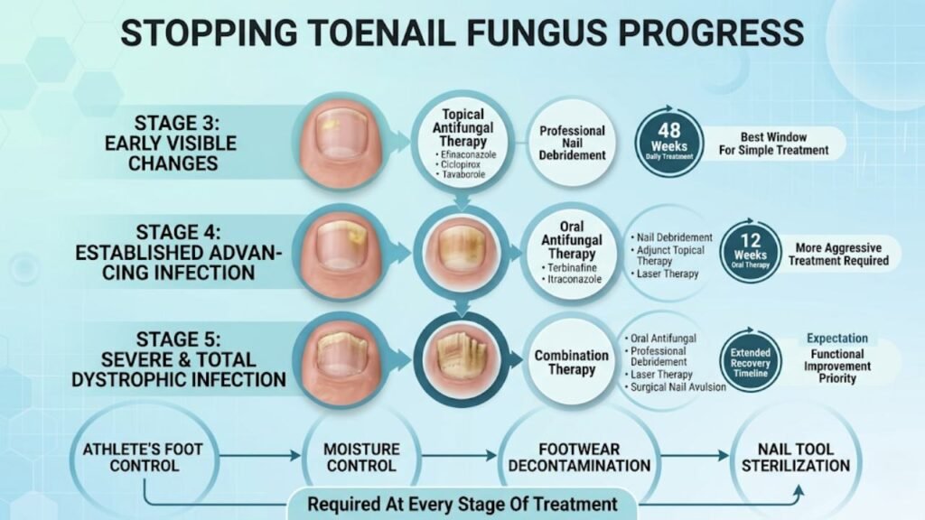 Stopping Toenail Fungus Progress_ Treatment Matched to Stage