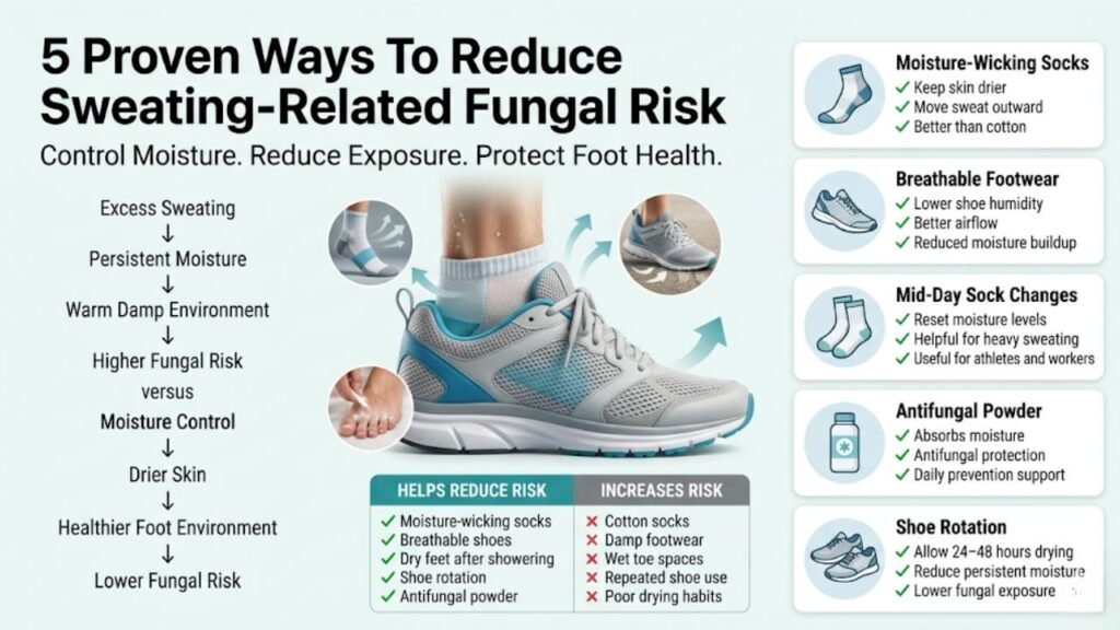 Does Sweating Increase Fungus Risk? 2 What Actually Reduces Sweating-Related Fungal Risk