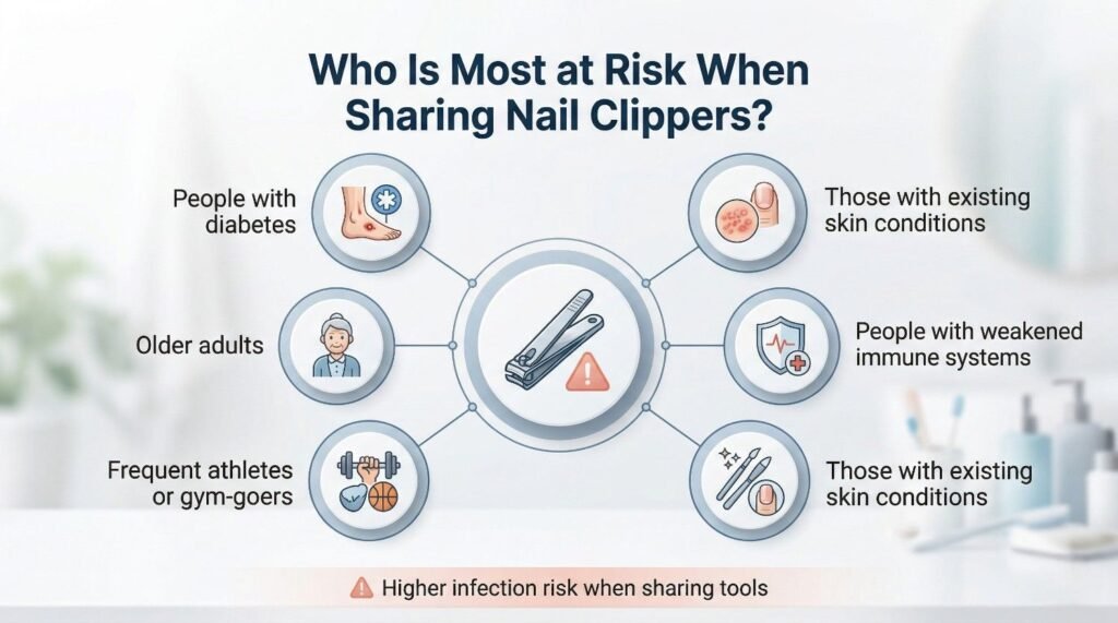 Who Is Most at Risk When Sharing Nail Clippers