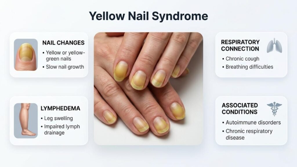 Yellow Nail Syndrome &mdash; Lymphatic and Respiratory Signal