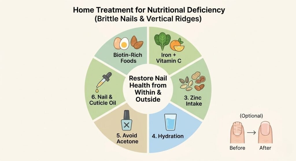 Brittle Nails Vertical Ridges - Nutrient Deficiency or Fungal Infection? 2 Home Treatment for Nutritional Deficiency